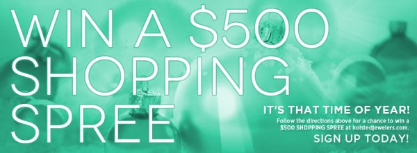$500 Holiday Shopping Spree - Holsted Jewelers